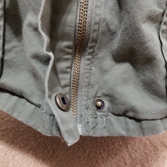 New Look vest 1X floral embroidered utility pockets army zip sleeveless jacket - Picture 13 of 16